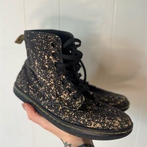 Dr. Martens Black and Tan Combat Boots